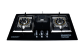 Crown CR-16G Built-In Gas Hob – 3 Burner Tempered Glass Cooktop with Auto Ignition for Modern Kitchens